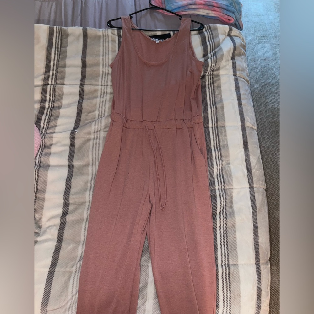 dusty rose jumpsuit